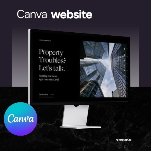 canva website template
