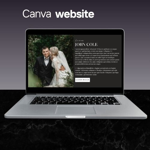 canva website template