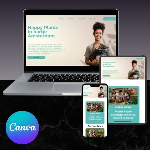 canva website template
