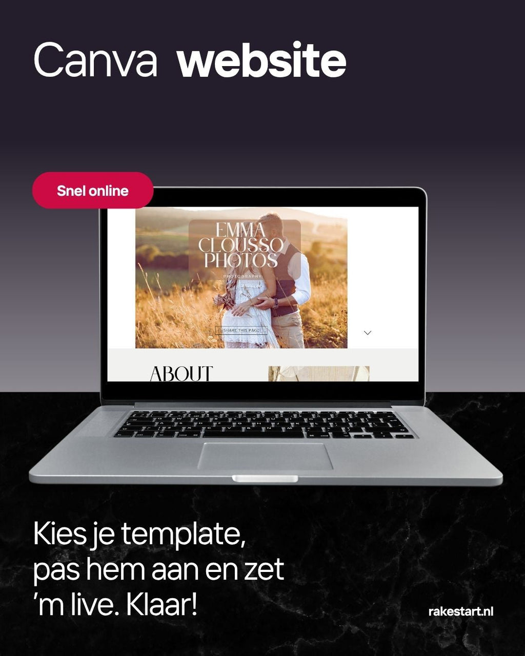snelle website voor ondernemers